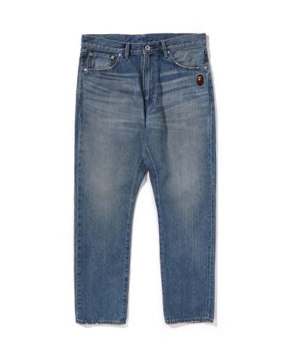 One Point Regular Fit 13 Oz Denim Pants-IYAMIUIO