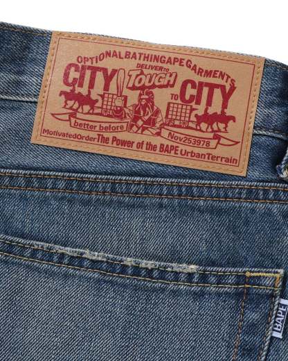 One Point Regular Fit 13 Oz Denim Pants-IYAMIUIO