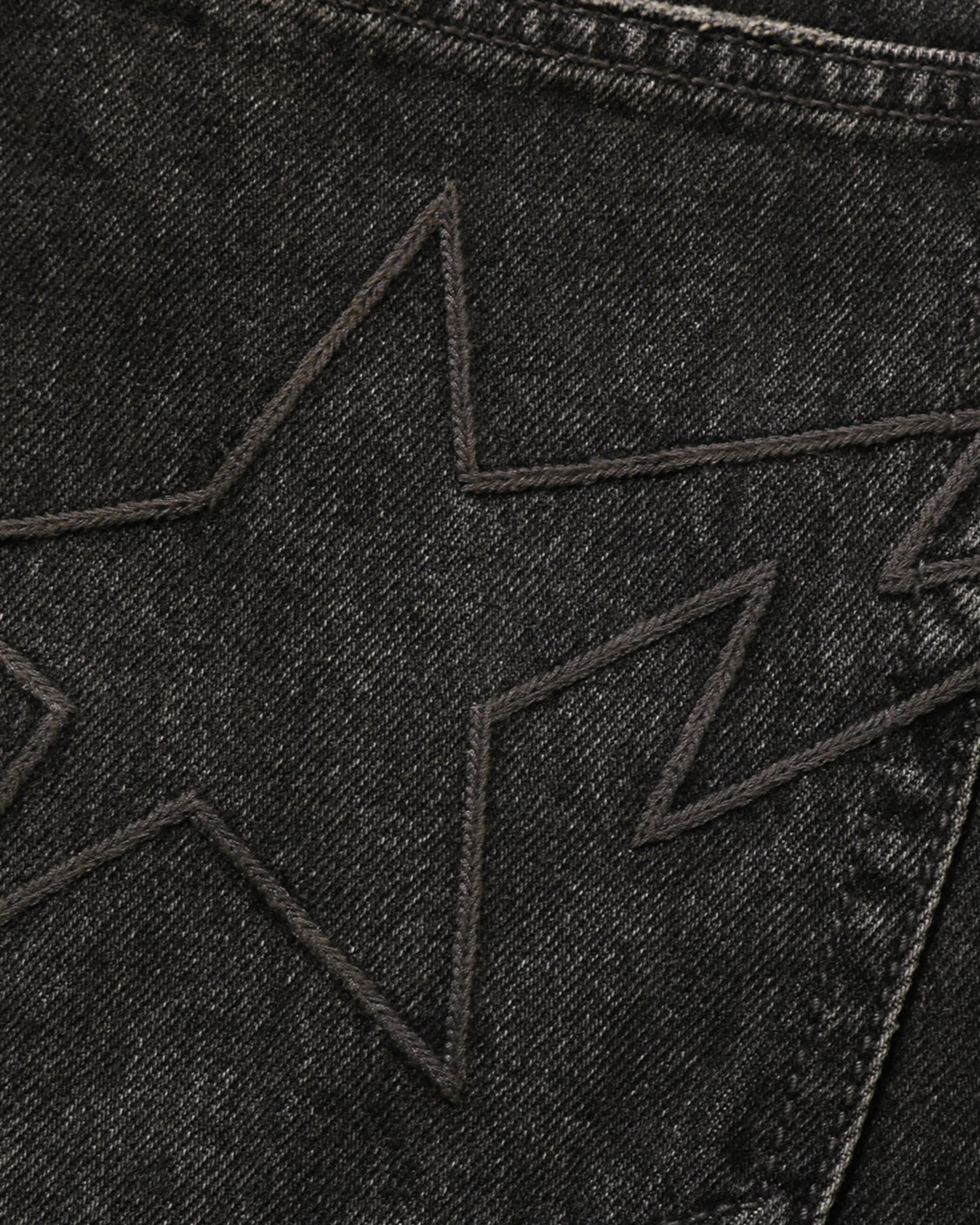 Line Camo STA Patched Loose Fit 12oz Denim Pants-IYAMIUIO