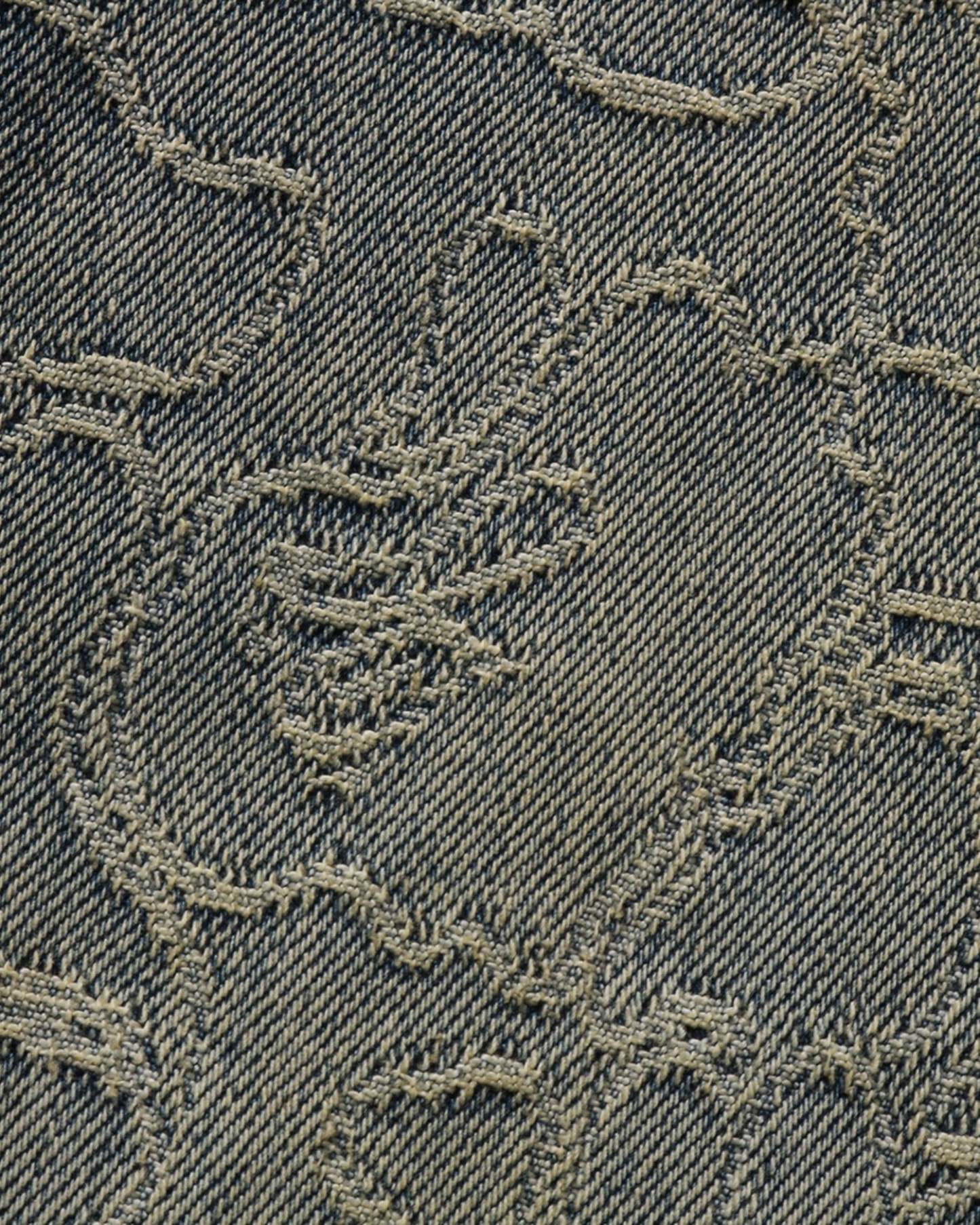 Line Camo Patch Relaxed Fit 13oz Denim Pants-IYAMIUIO