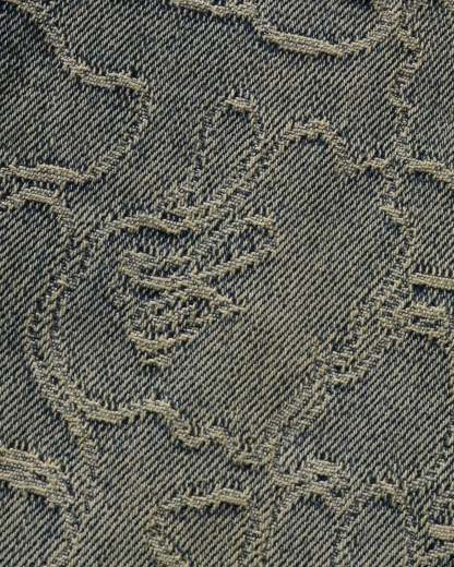 Line Camo Patch Relaxed Fit 13oz Denim Pants-IYAMIUIO