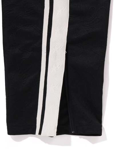 Line Camo Jacquard Loose Fit Sweatpants-IYAMIUIO