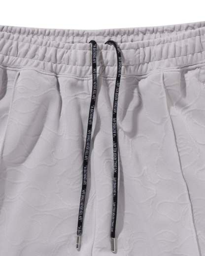 Line Camo Jacquard Loose Fit Sweatpants-IYAMIUIO