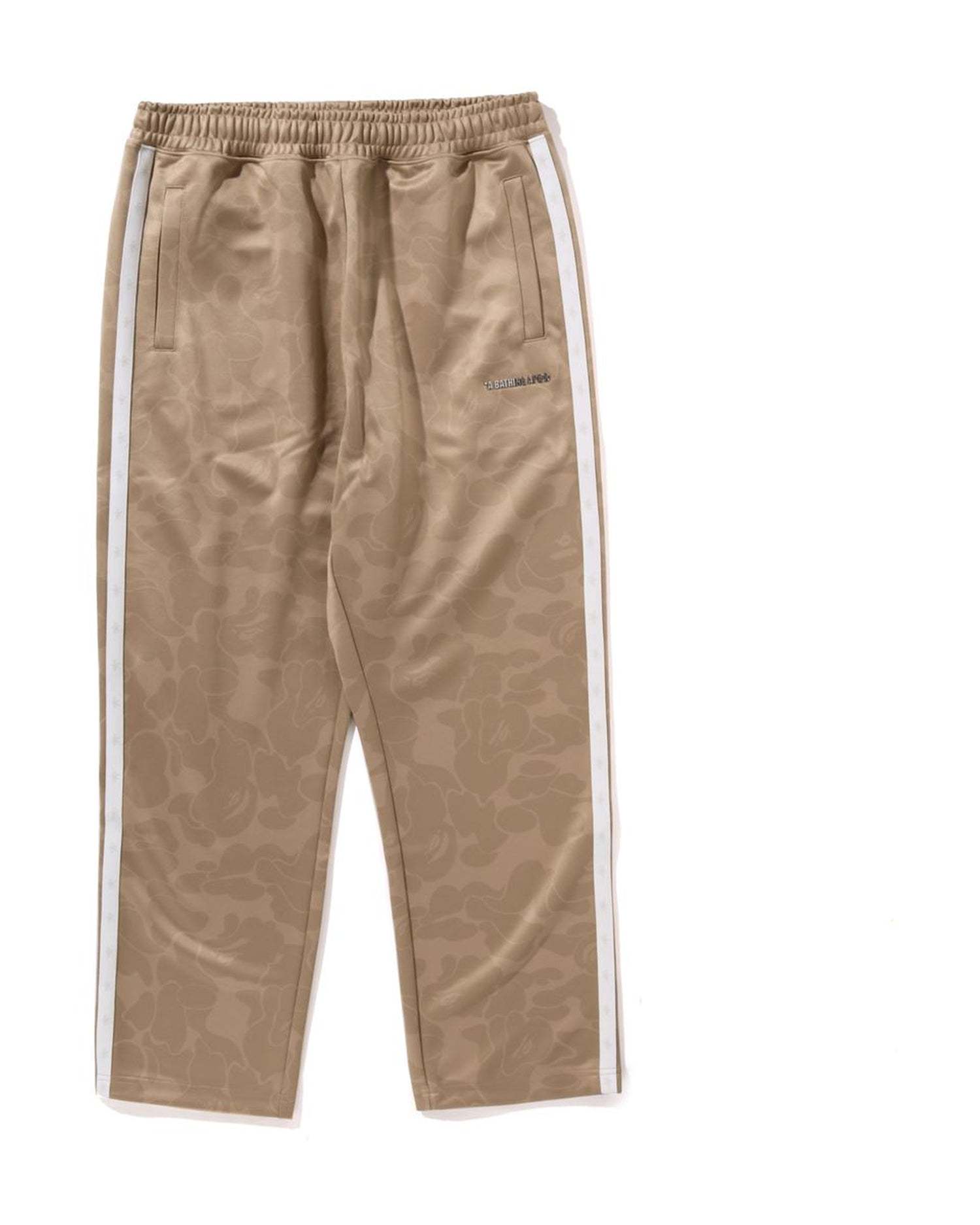 Tonal Solid Camo Track Pants-IYAMIUIO