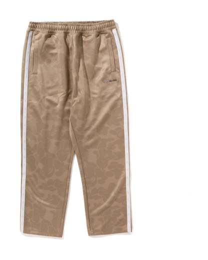 Tonal Solid Camo Track Pants-IYAMIUIO