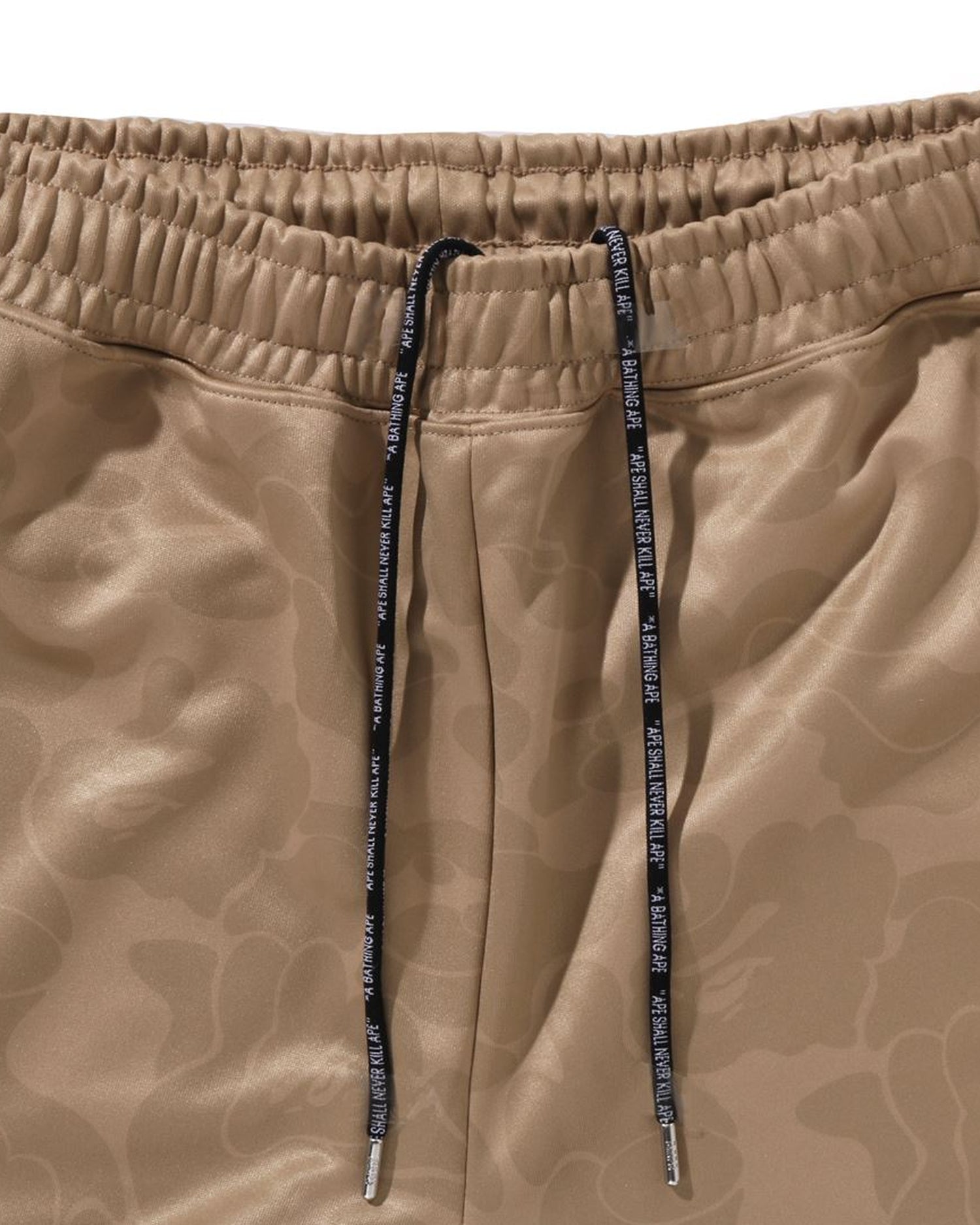 Tonal Solid Camo Track Pants-IYAMIUIO