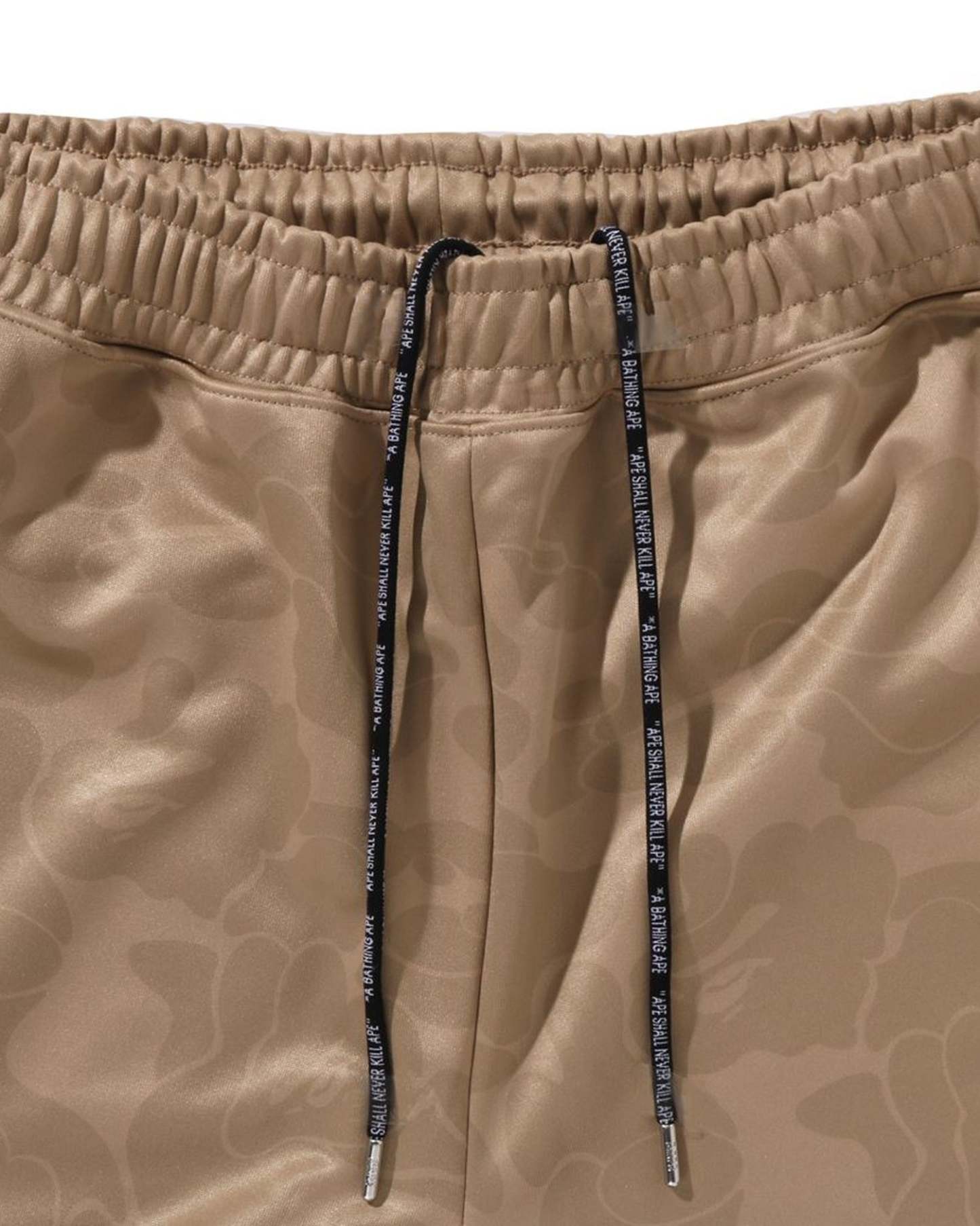 Tonal Solid Camo Track Pants-IYAMIUIO