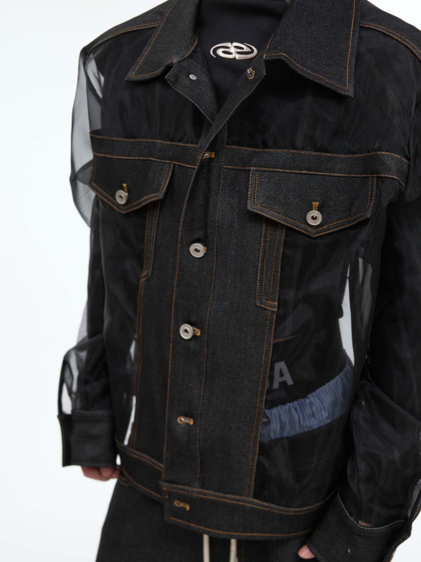 【24s Oct.】Mesh Hollow See-Through Jacket-IYAMIUIO