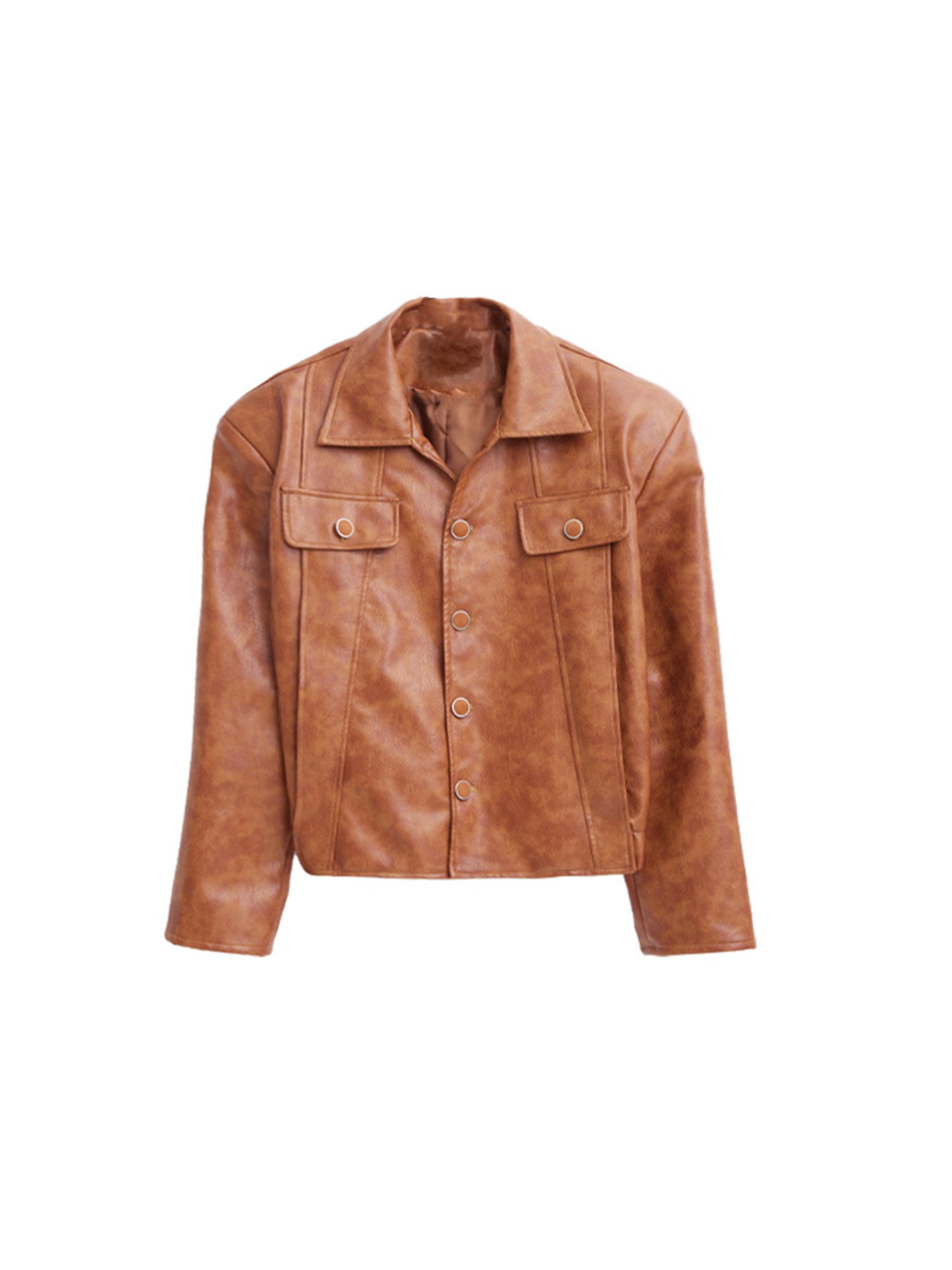 Short Jacket Motorcycle Jacket-IYAMIUIO