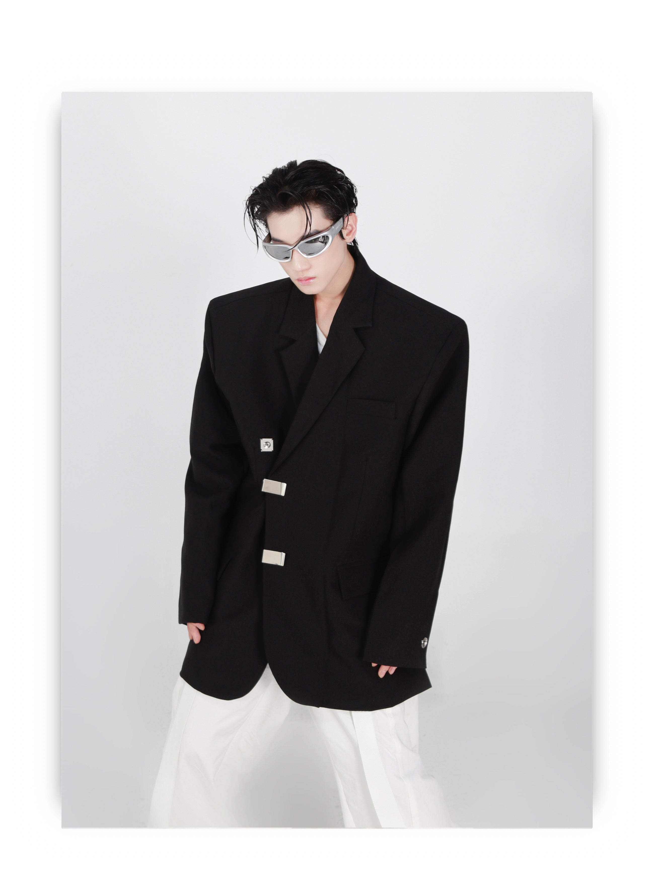 Irregular Slit Design Jacket-IYAMIUIO