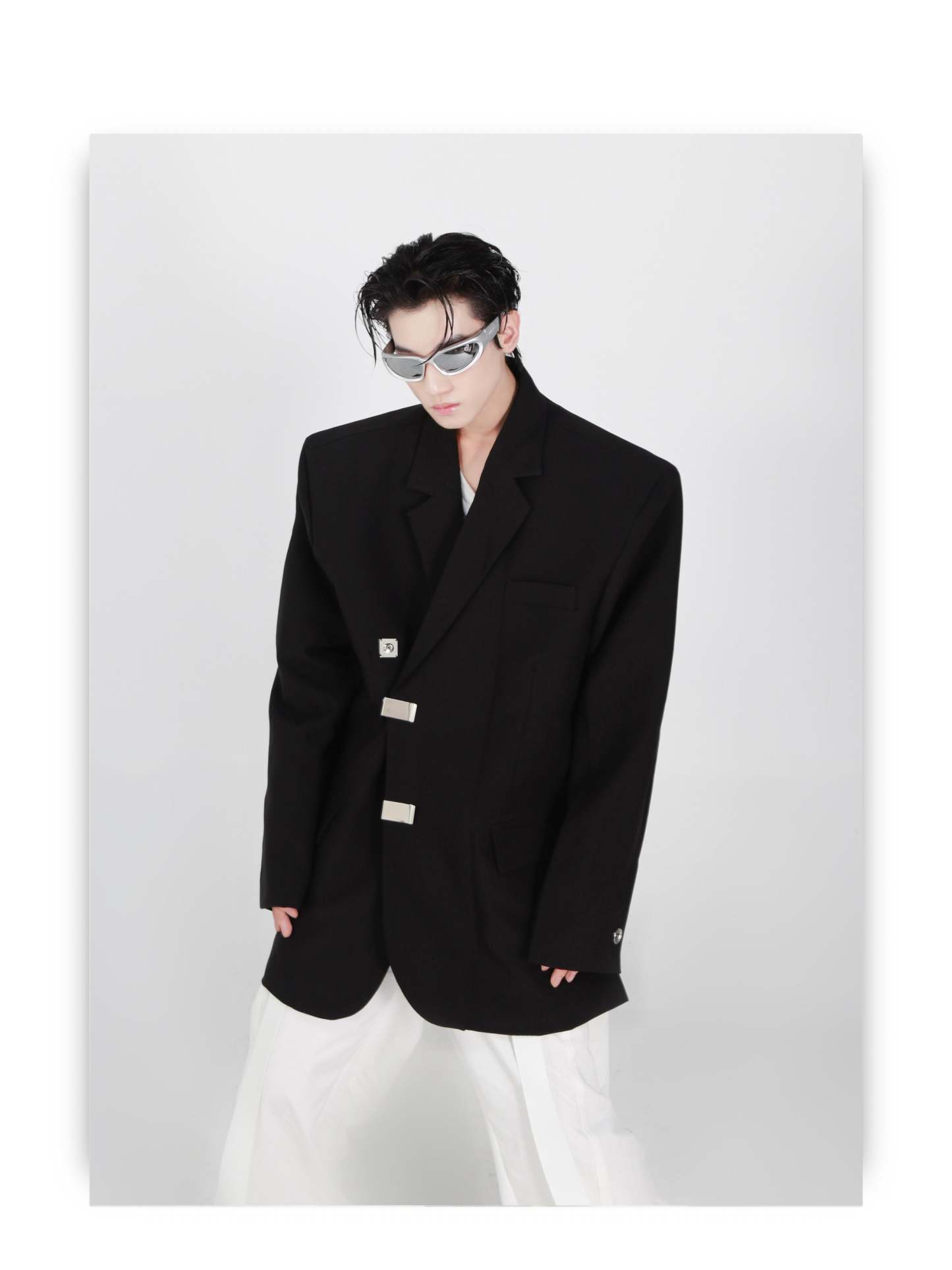 Irregular Slit Design Jacket-IYAMIUIO