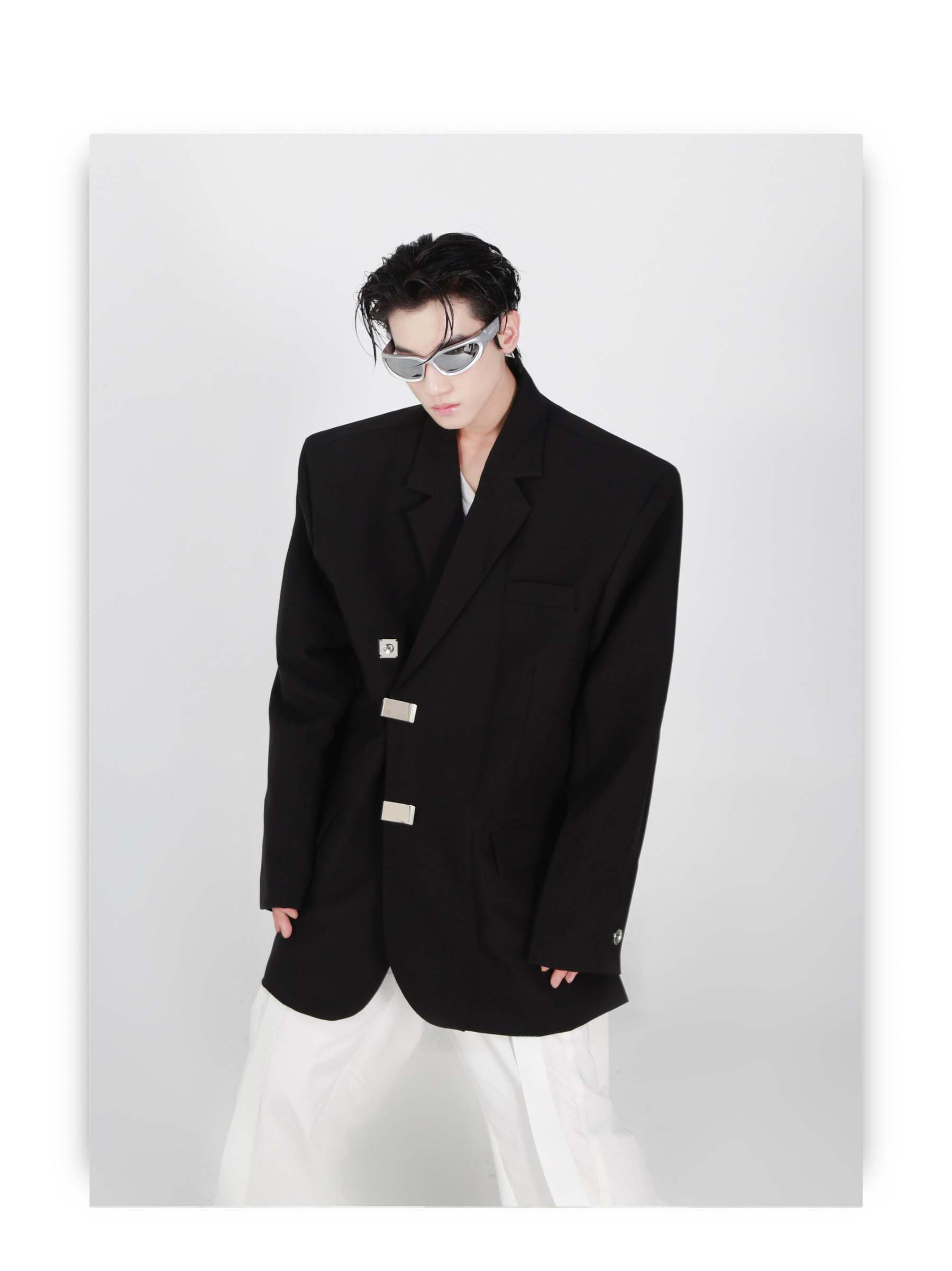 Irregular Slit Design Jacket-IYAMIUIO