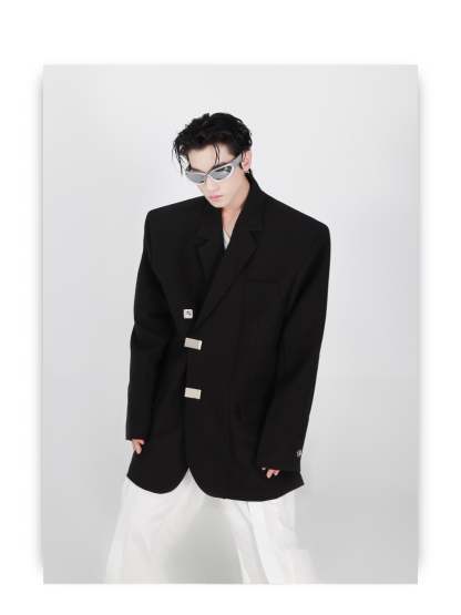 Irregular Slit Design Jacket-IYAMIUIO