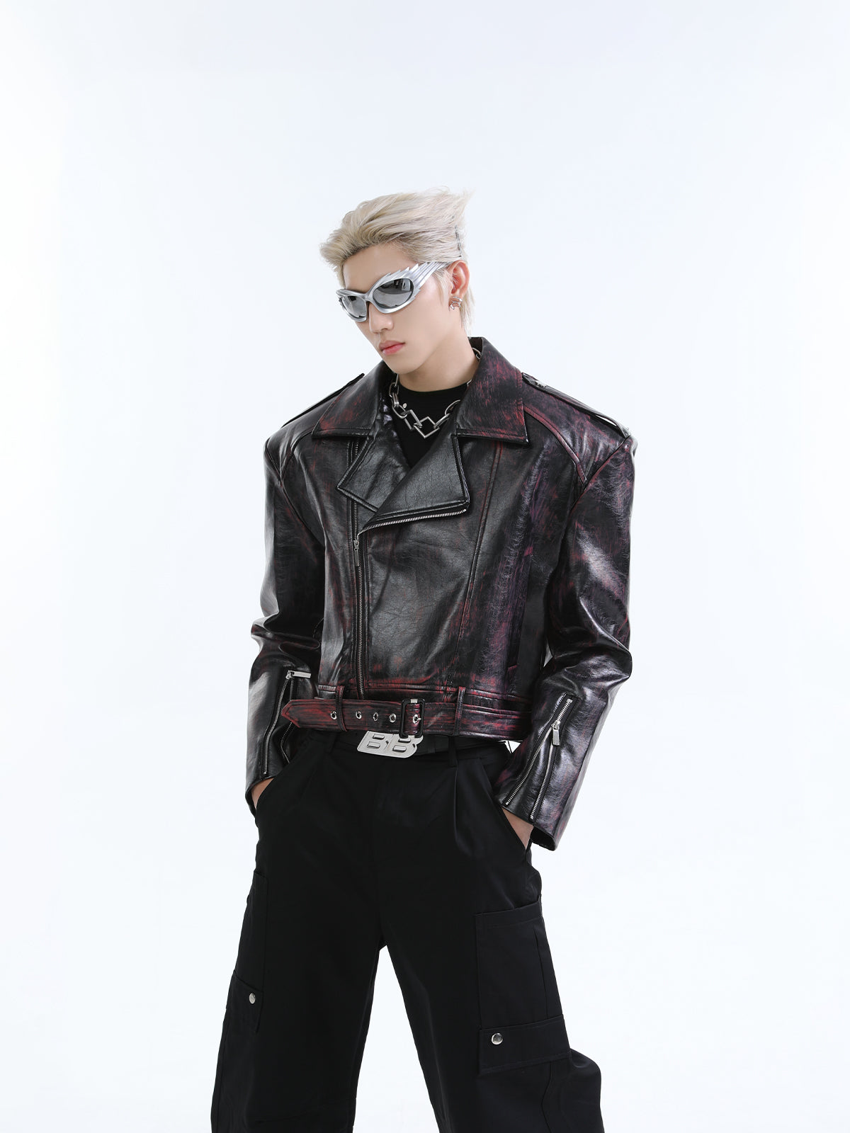 【24s Oct.】Heavy Street Motorcycle Leather Jacket-IYAMIUIO