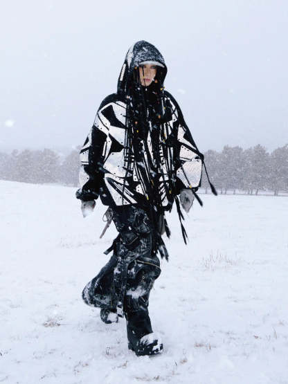 Reflective Armor Hoodie-IYAMIUIO