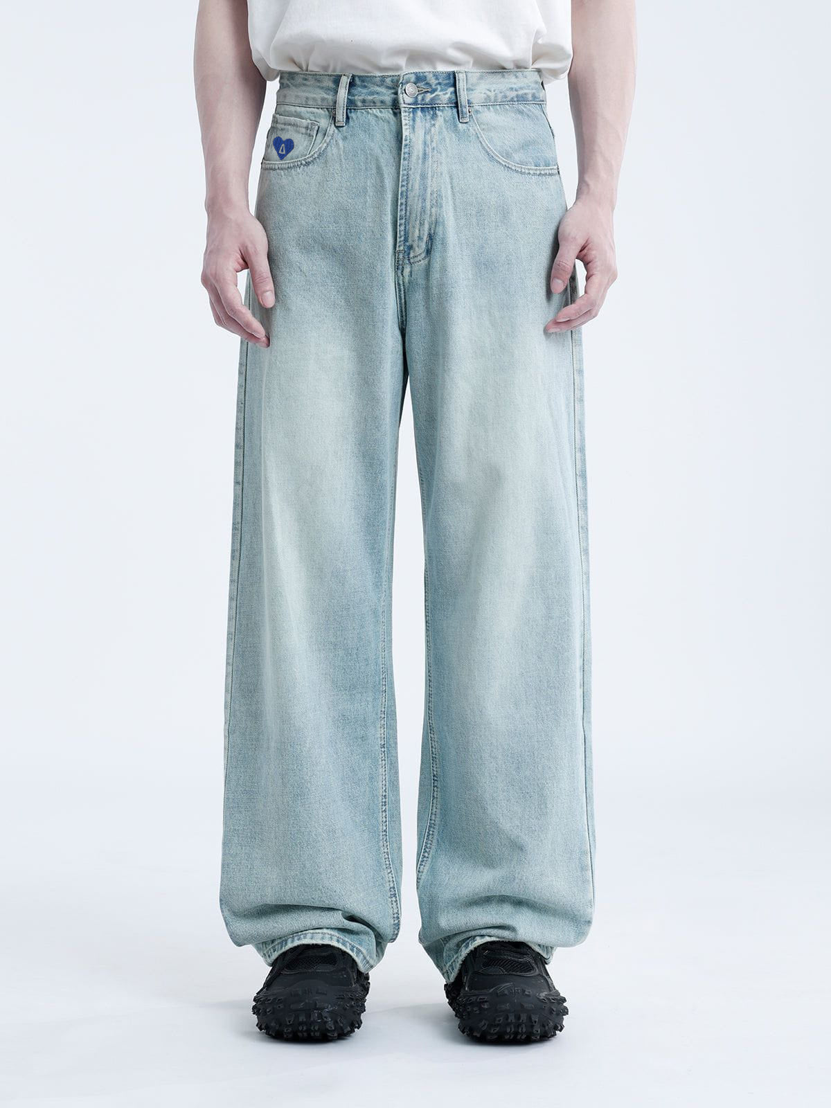 Aelfric Eden Basic Loose Jeans-IYAMIUIO