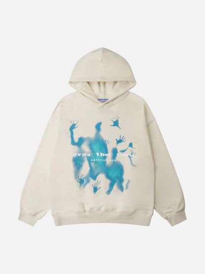 Aelfric Eden Abstraction Shadow Print Hoodie-IYAMIUIO