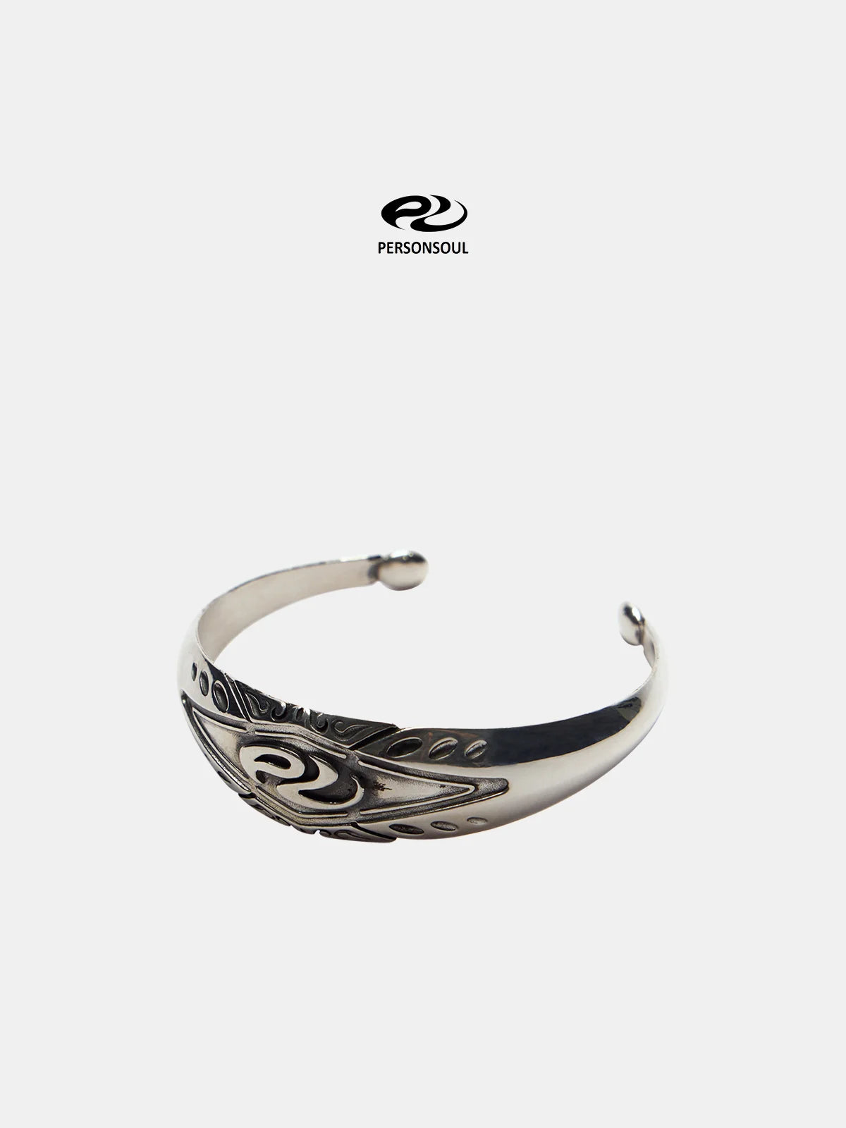 Personsoul Yuan Symbol Silver Bracelet-IYAMIUIO