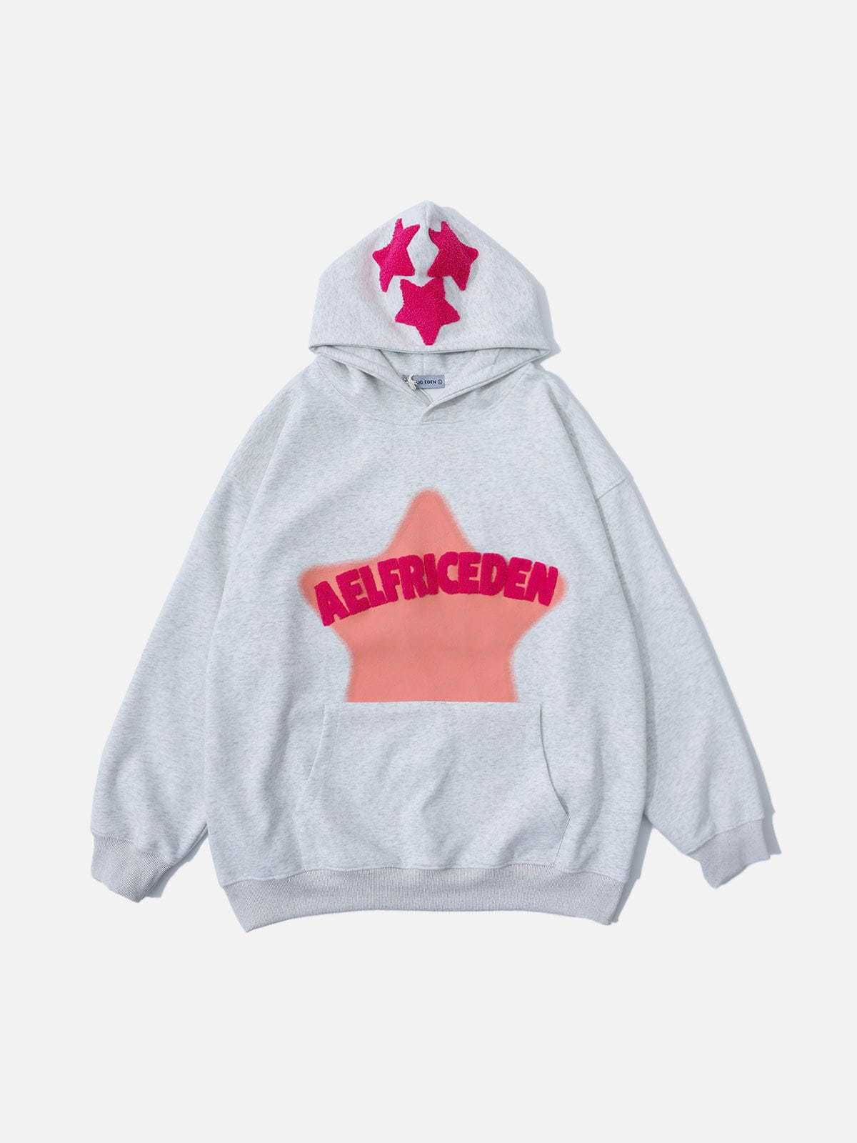 Aelfric Eden Vintage Embroidery Star Hoodie-IYAMIUIO