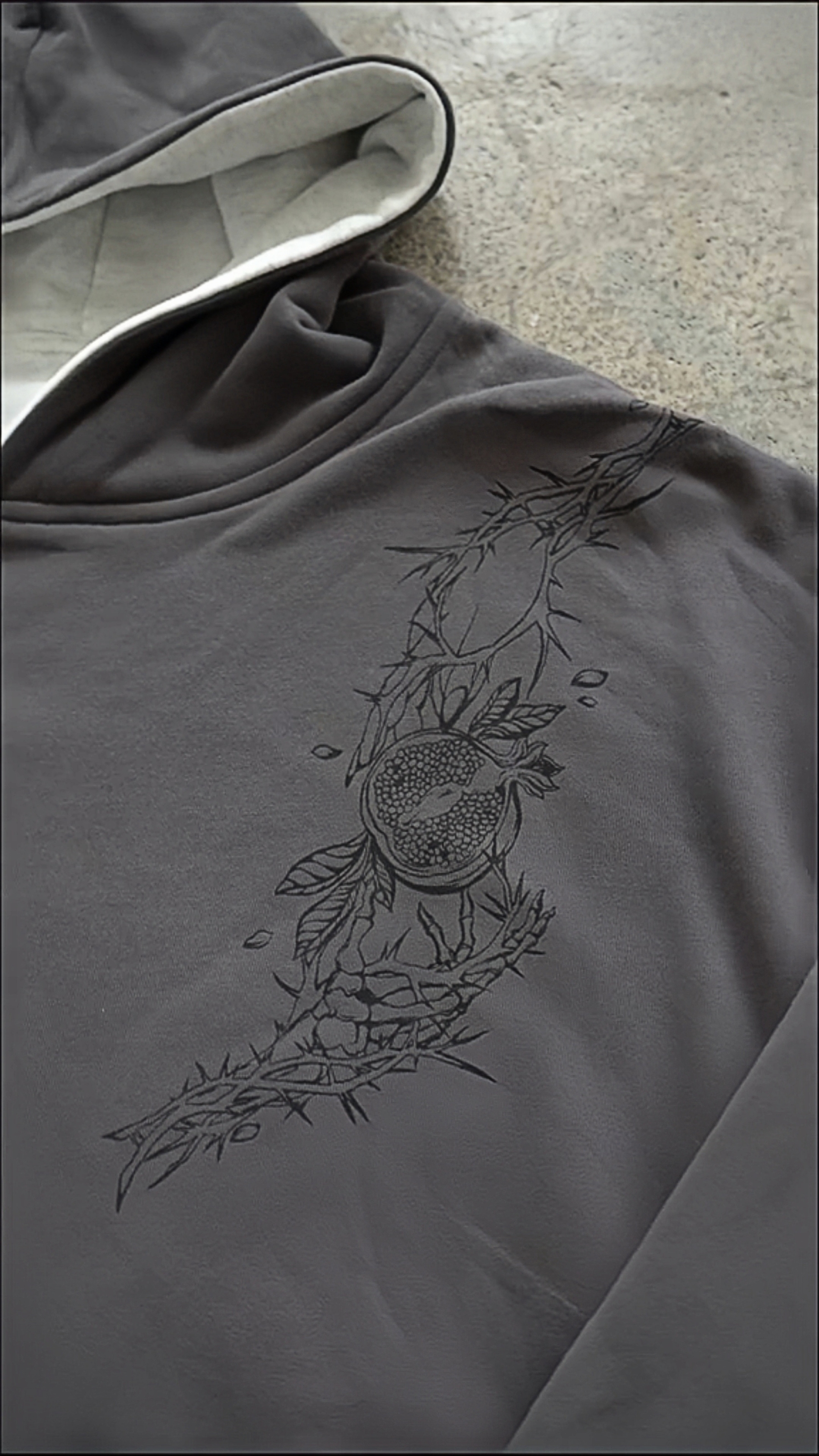 Hades / Persephone reversible hoodie-IYAMIUIO