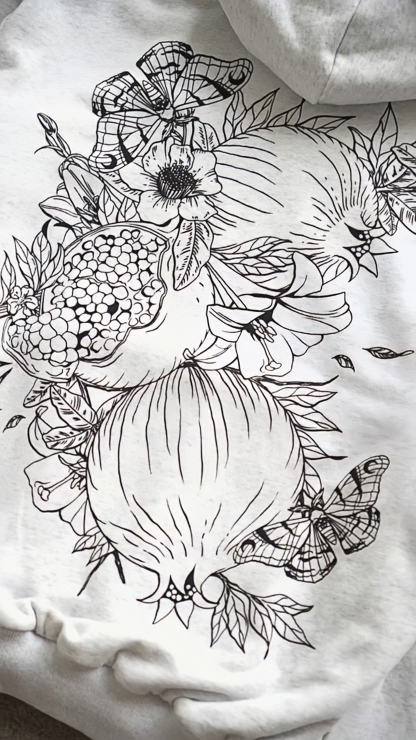 Hades / Persephone reversible hoodie-IYAMIUIO