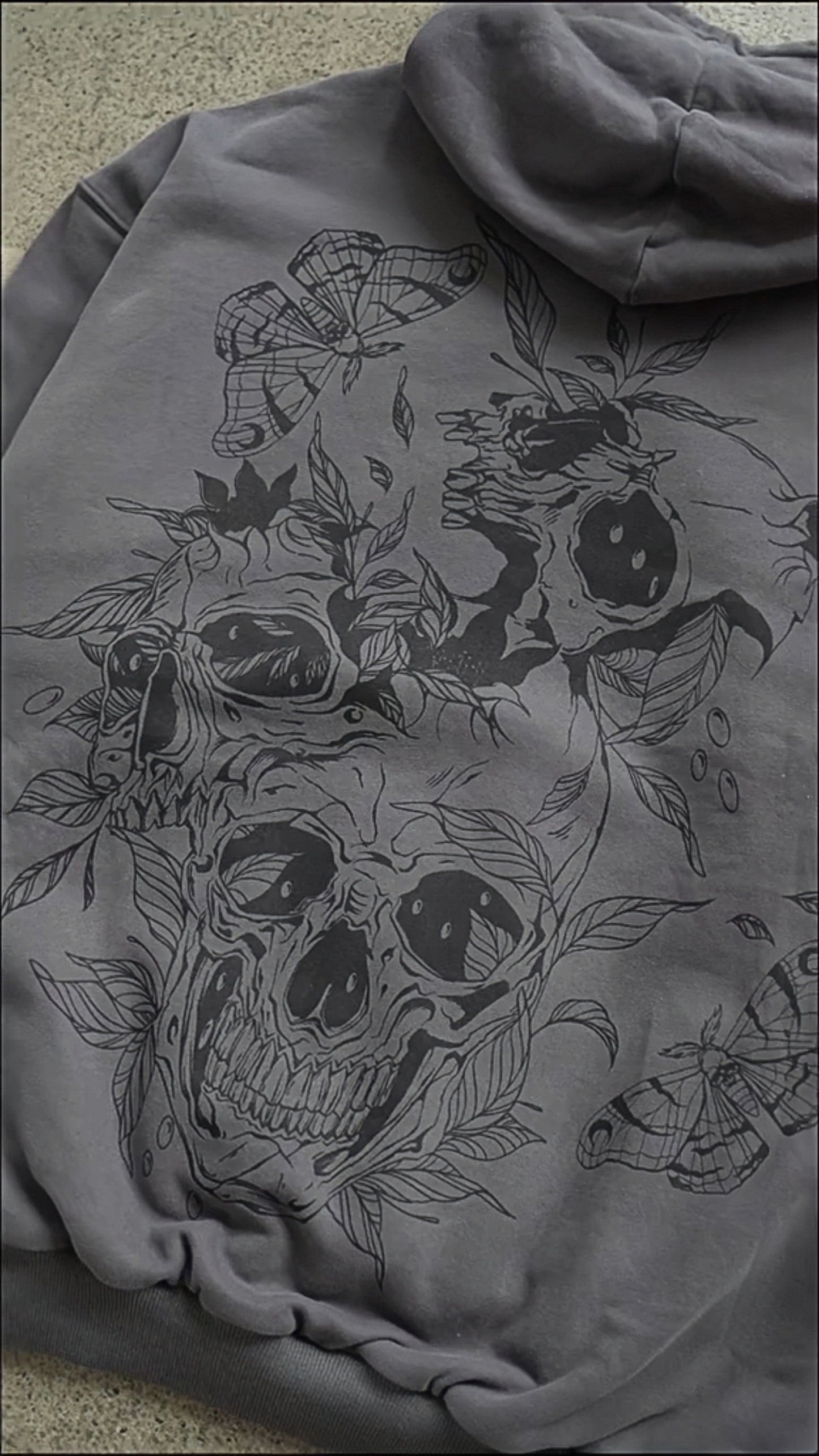 Hades / Persephone reversible hoodie-IYAMIUIO