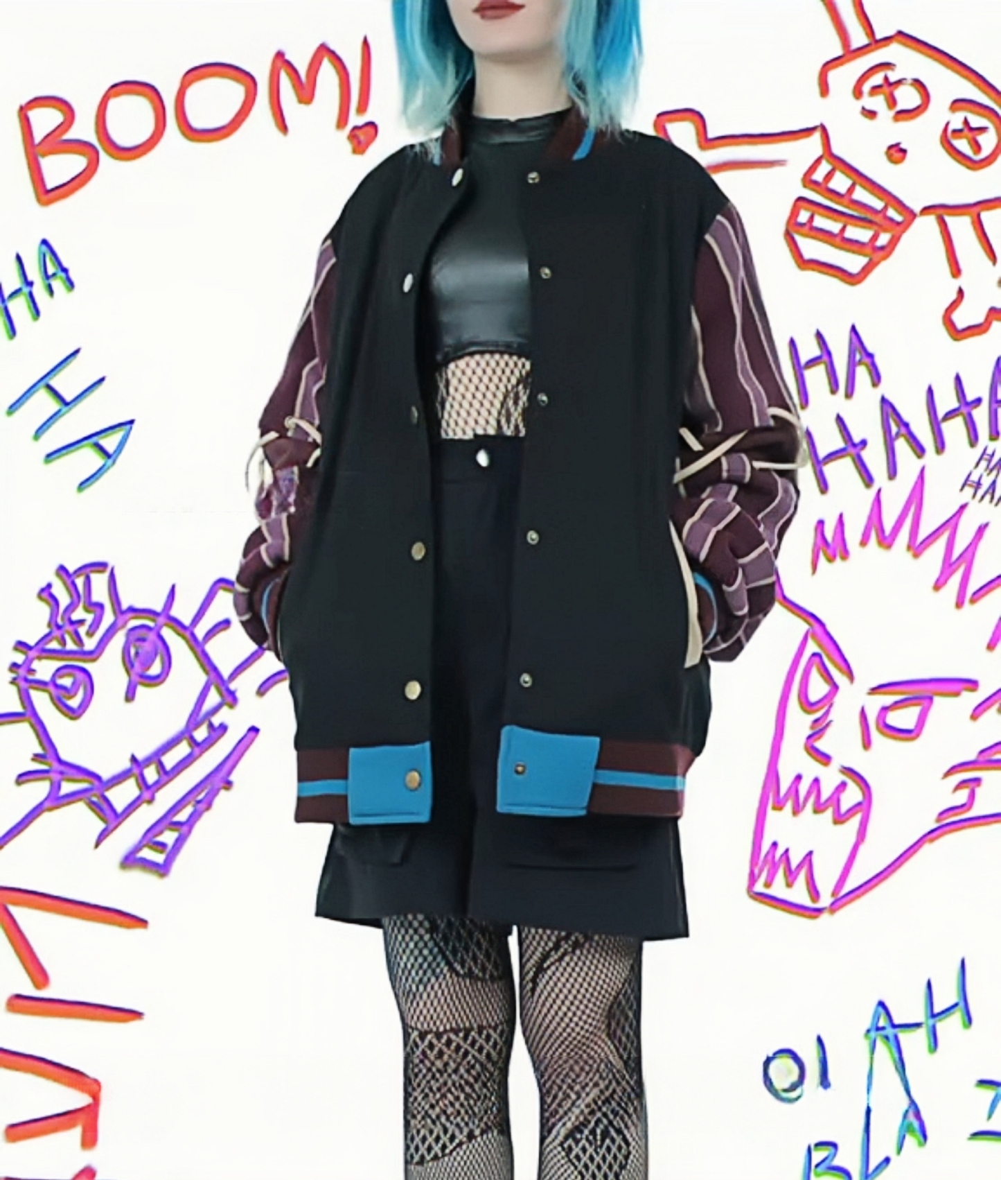 Monkey Bomb Varsity Jacket JINX-IYAMIUIO
