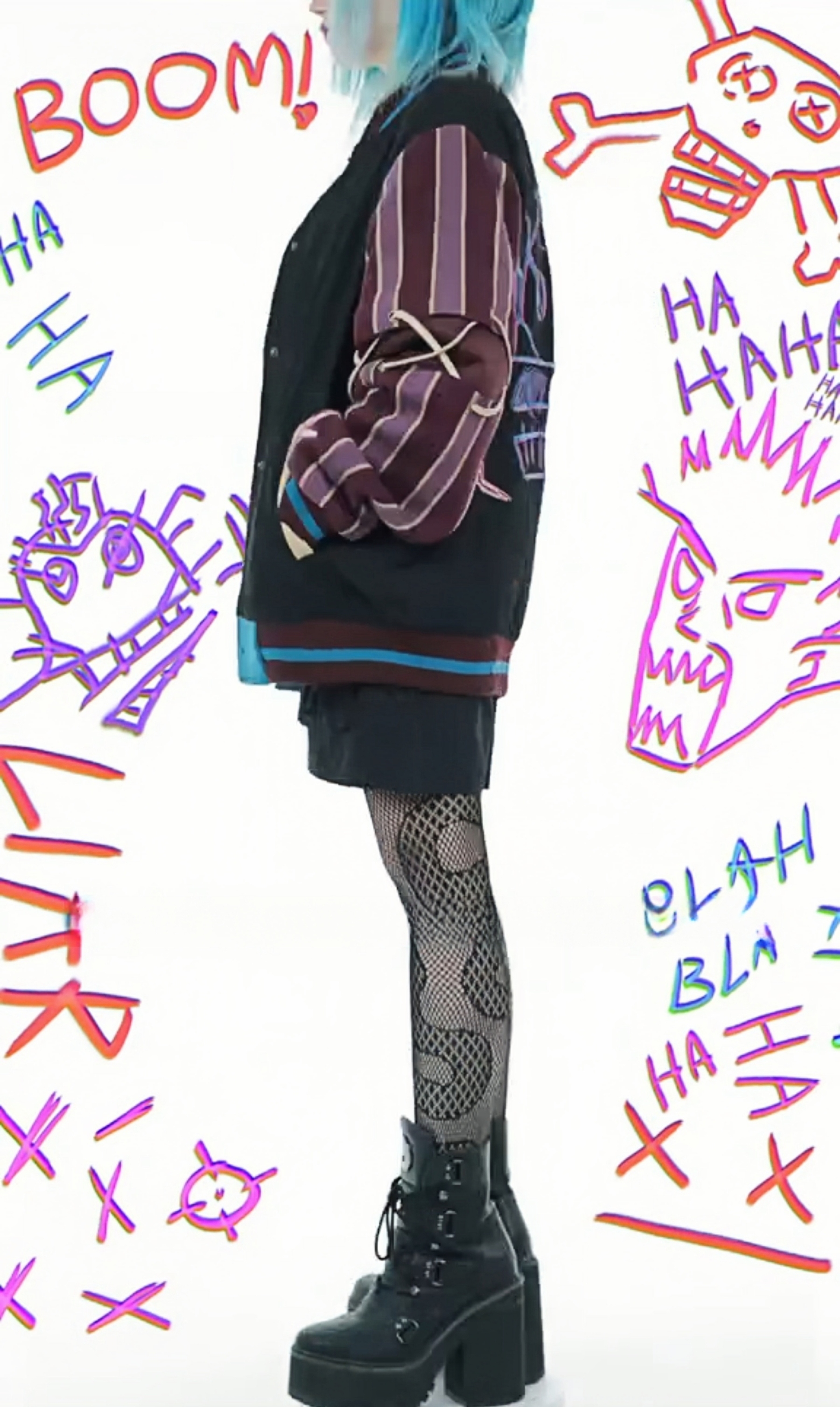 Monkey Bomb Varsity Jacket JINX-IYAMIUIO