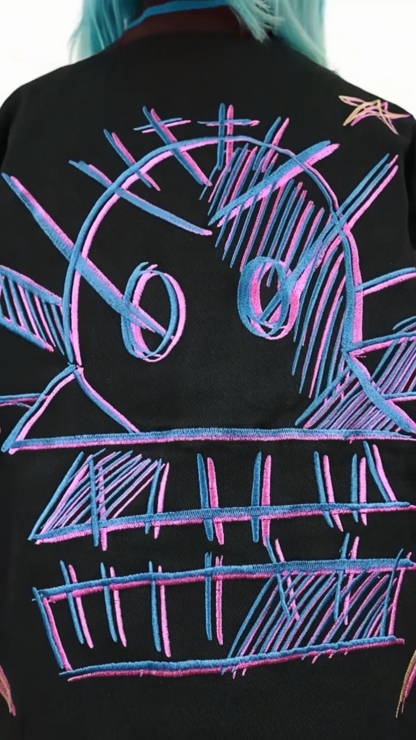 Monkey Bomb Varsity Jacket JINX-IYAMIUIO