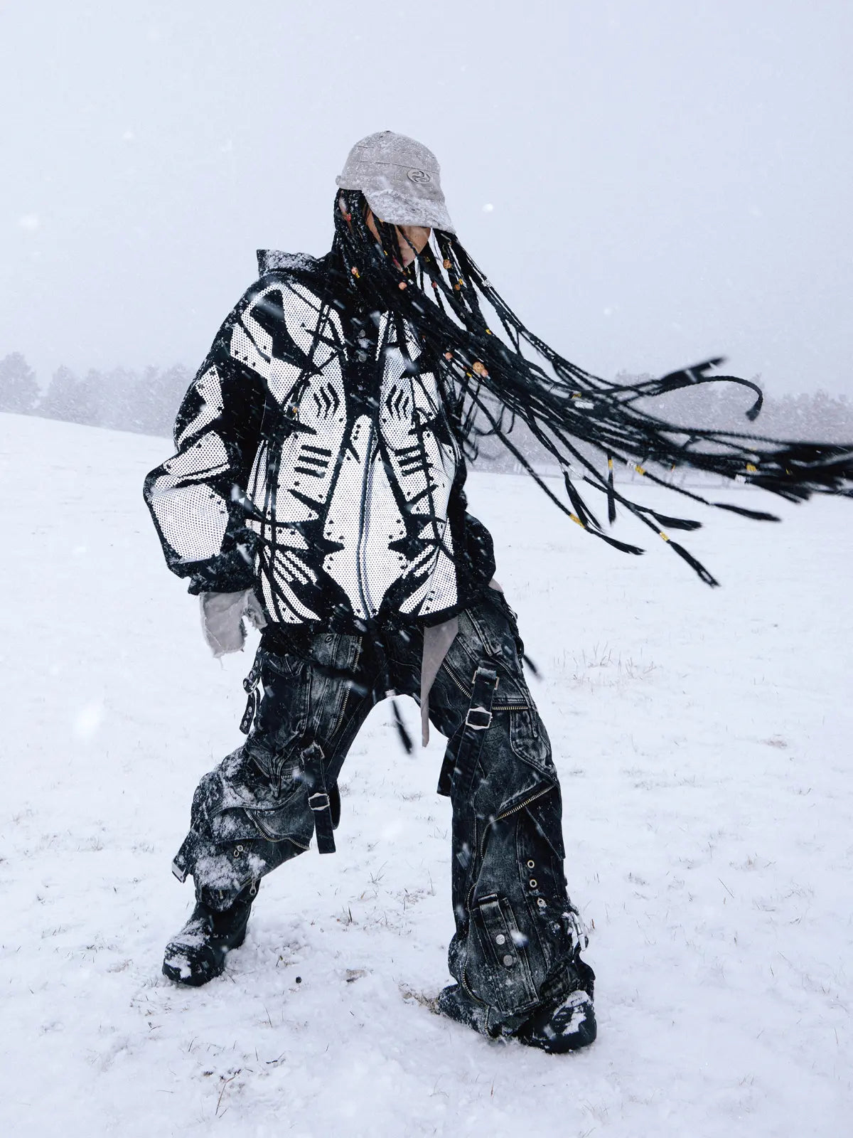 Reflective Armor Hoodie-IYAMIUIO