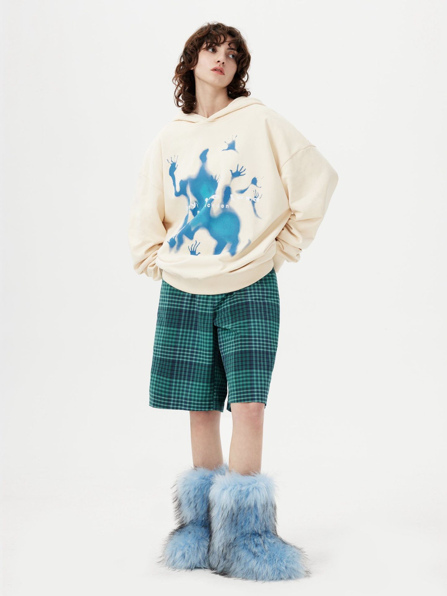 Aelfric Eden Abstraction Shadow Print Hoodie-IYAMIUIO