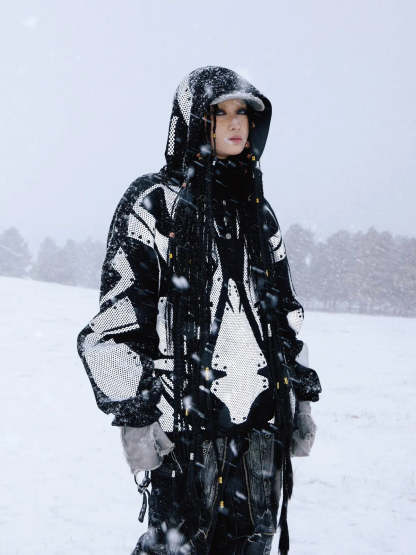 Reflective Armor Hoodie-IYAMIUIO