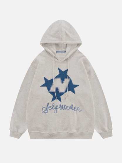Aelfric Eden Stellaris Embroidered Hoodie-IYAMIUIO