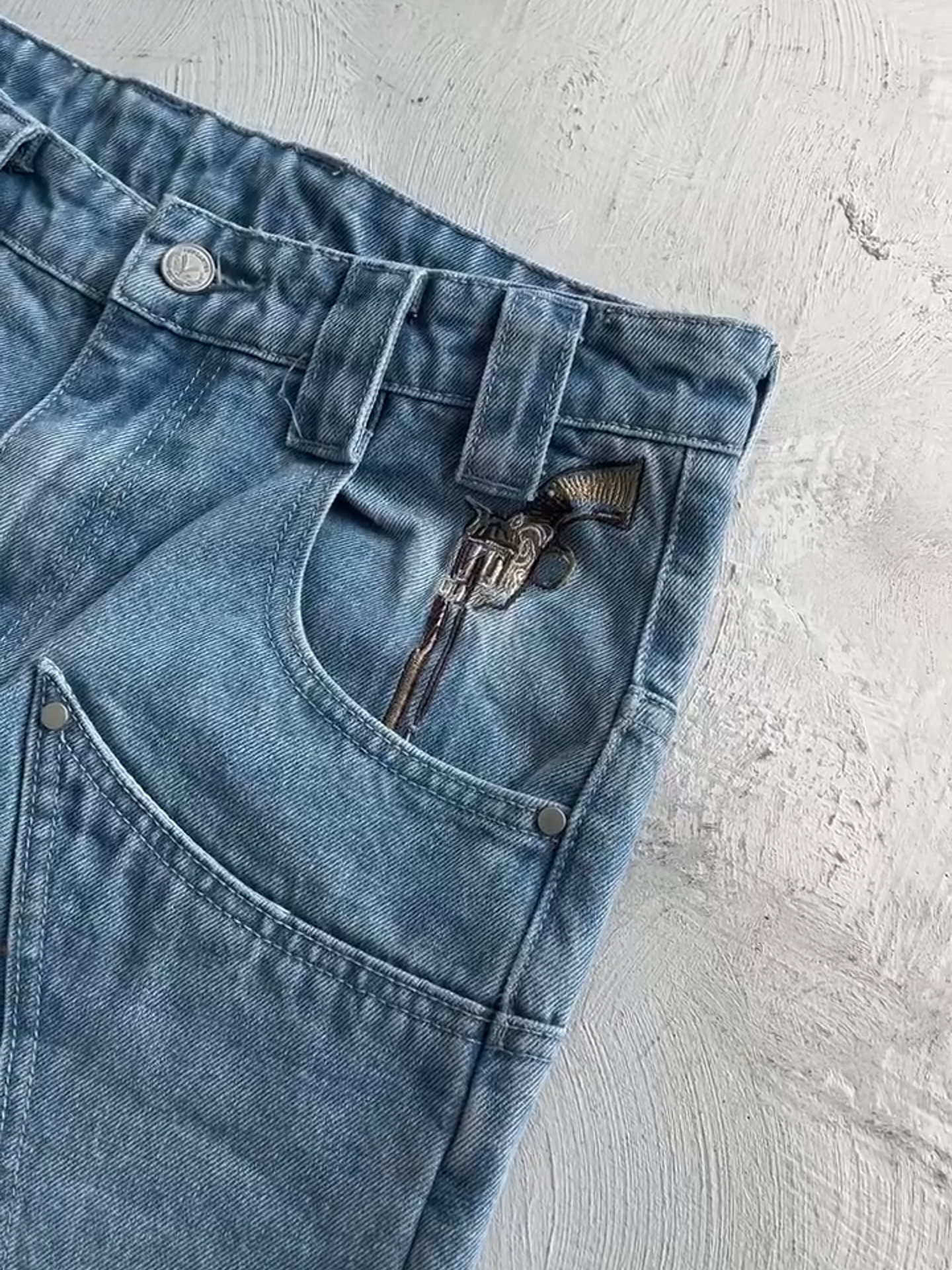 WILD WEST EMBROIDERED JEANS 