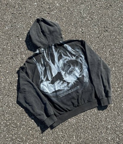 Toji Vintage Washed hoodie-JJK-IYAMIUIO