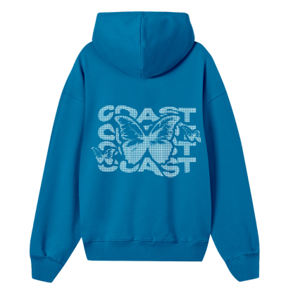 Blue Half Tone Zipper-IYAMIUIO