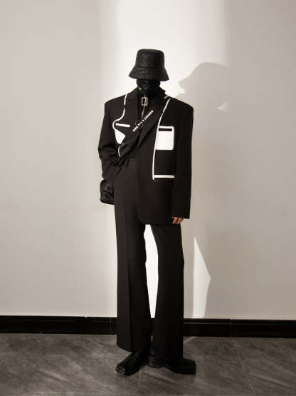 【23s August.】Stitching Casual Jacket-IYAMIUIO