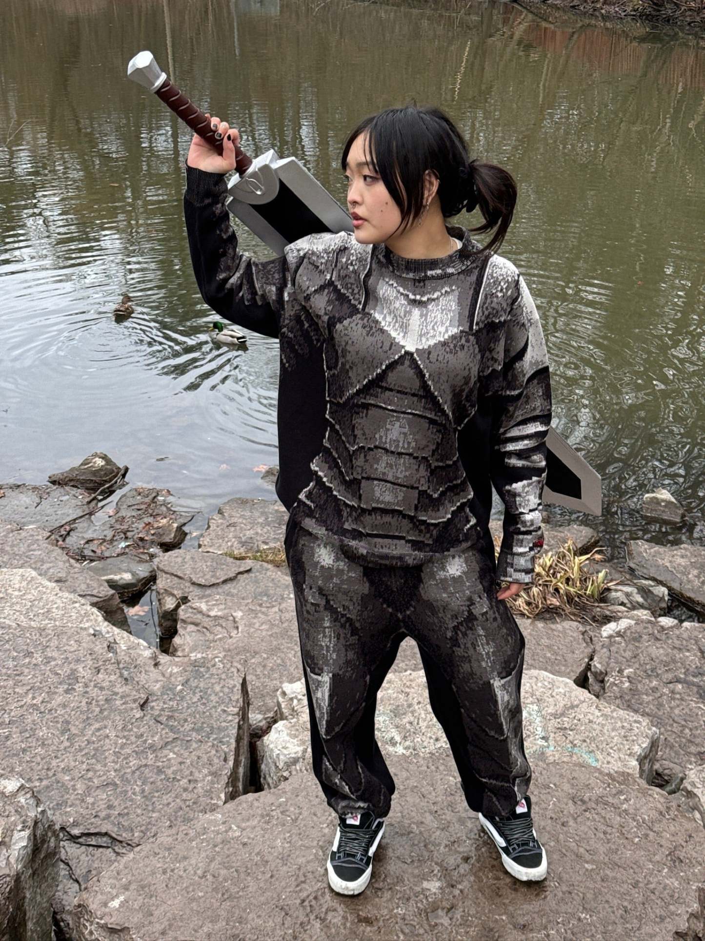 "WARRIOR" Sweatpants-IYAMIUIO