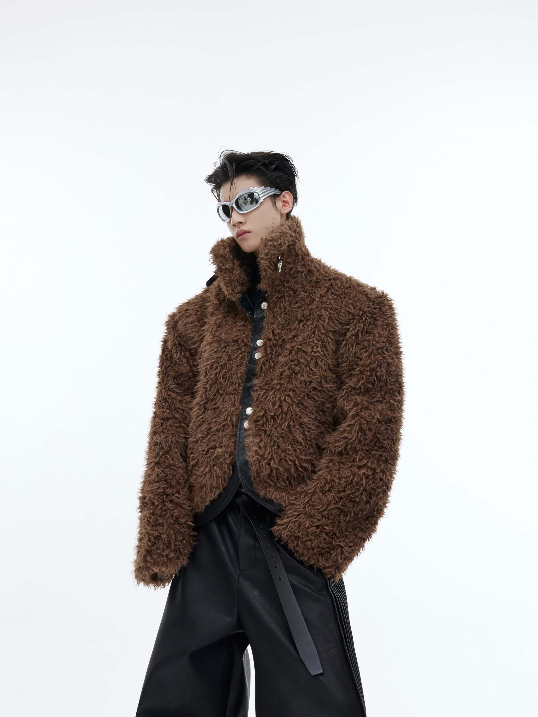 【23s November.】Retro Sherpa Pu Leather Plush Jacket-IYAMIUIO