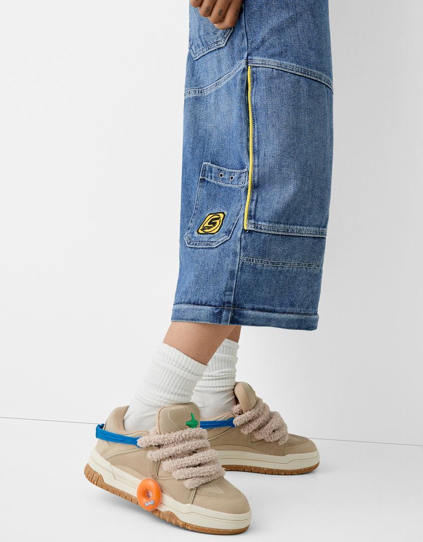 Sneakers with keyring detail-BERSSSHKA X SSSTUFFF