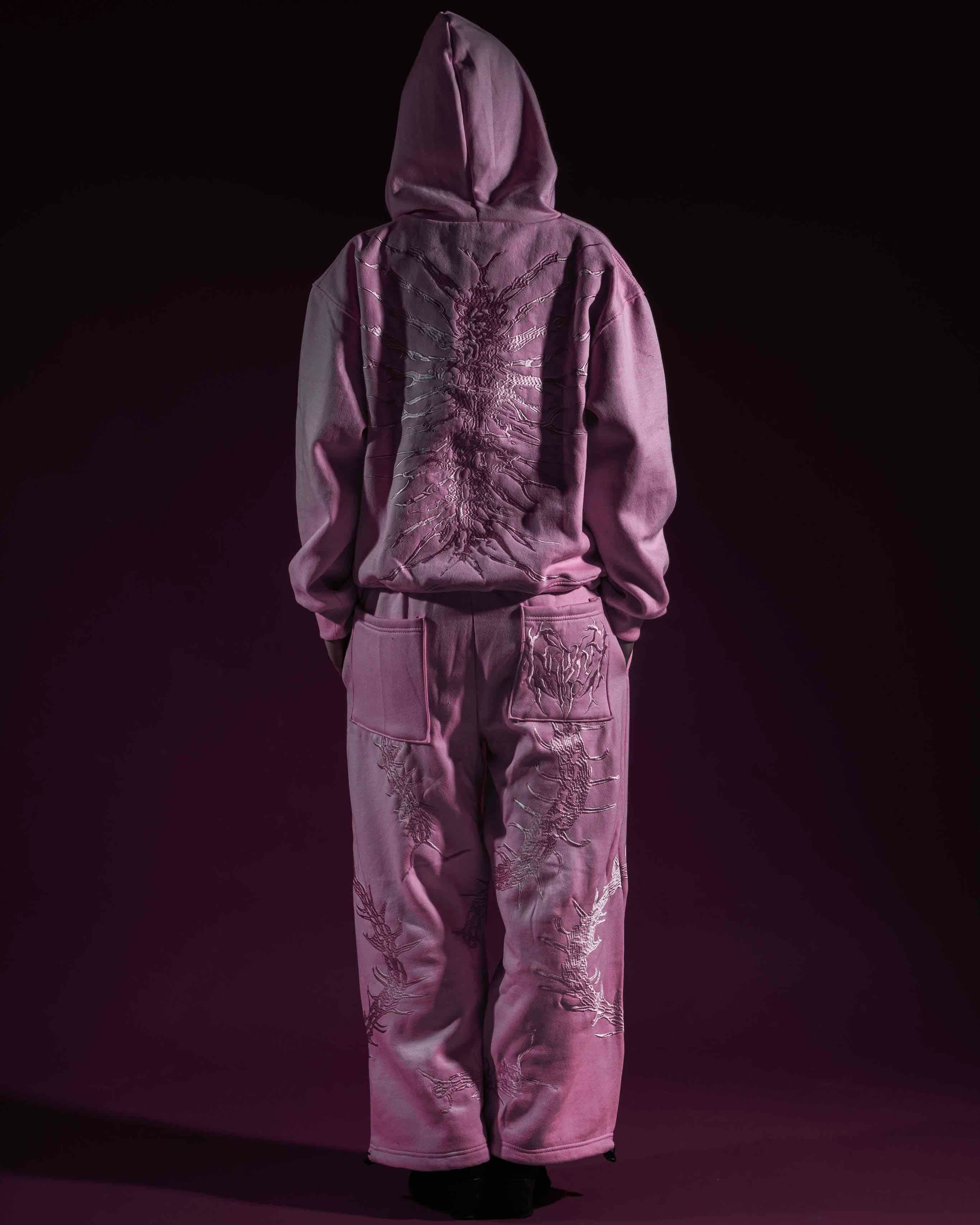 GHOUL ZIP+SWEATS (PINK)-IYAMIUIO