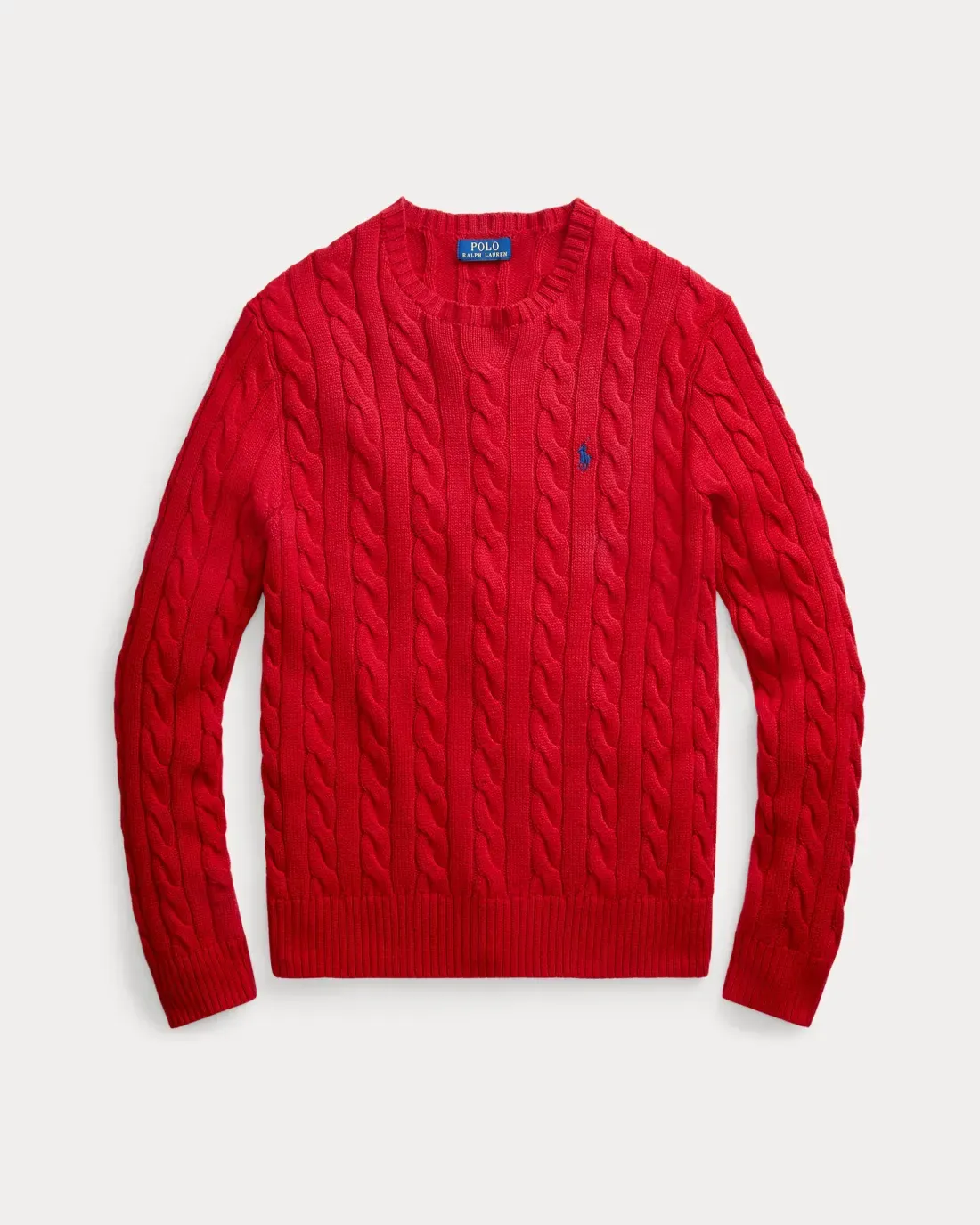 Cable-knit cotton sweater