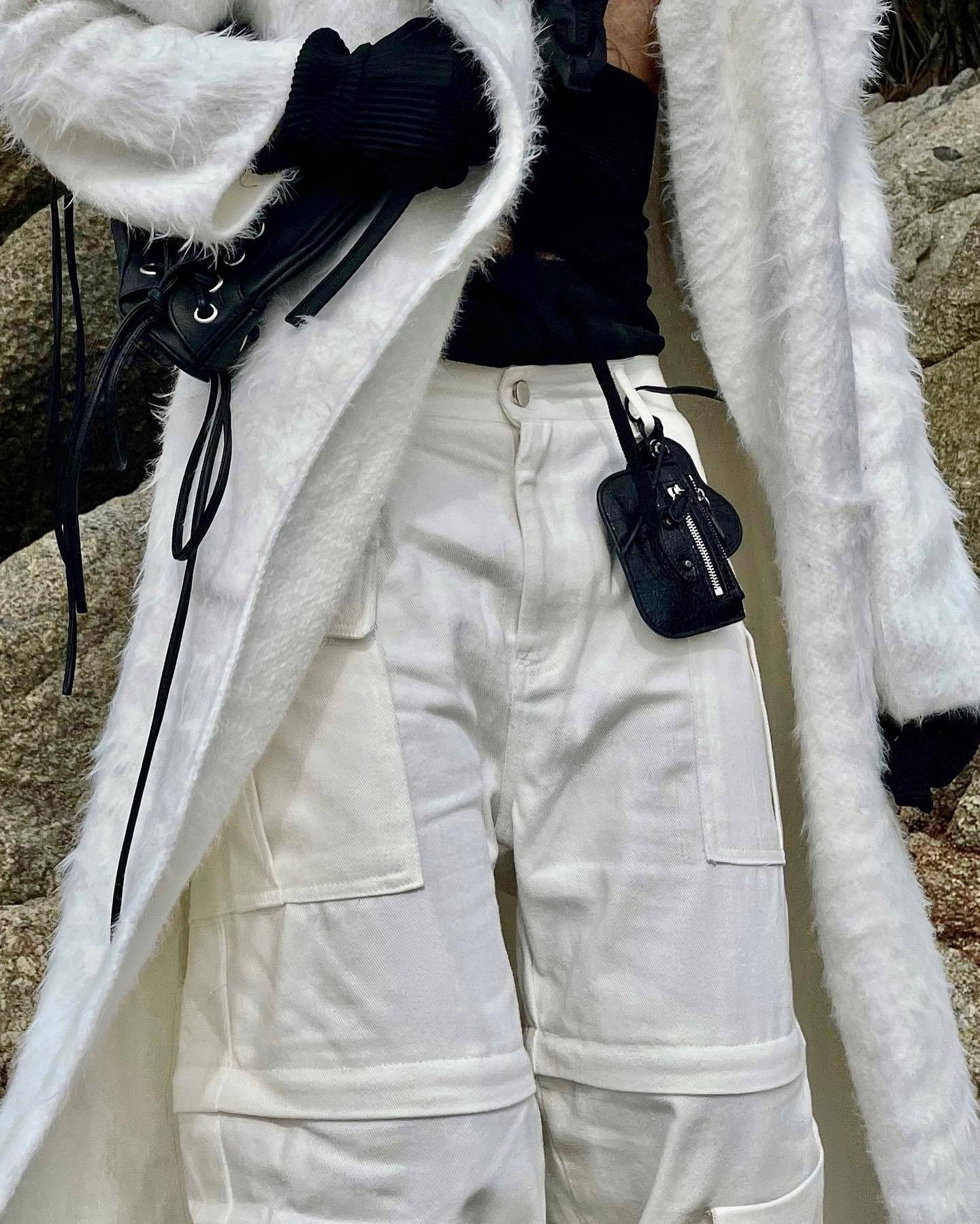 【23s Feb.】Knife Cut Cargo Pants-IYAMIUIO