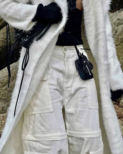 【23s Feb.】Knife Cut Cargo Pants-IYAMIUIO