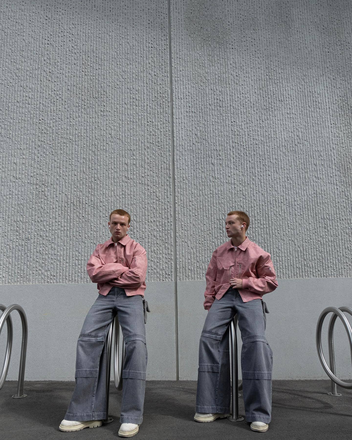 【23s August】Gradient Shoulder Pad Jacket-IYAMIUIO