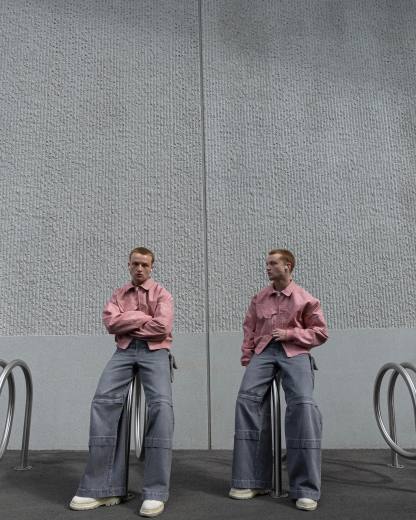 【23s August】Gradient Shoulder Pad Jacket-IYAMIUIO