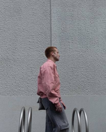 【23s August】Gradient Shoulder Pad Jacket-IYAMIUIO