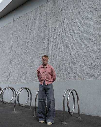 【23s August】Gradient Shoulder Pad Jacket-IYAMIUIO