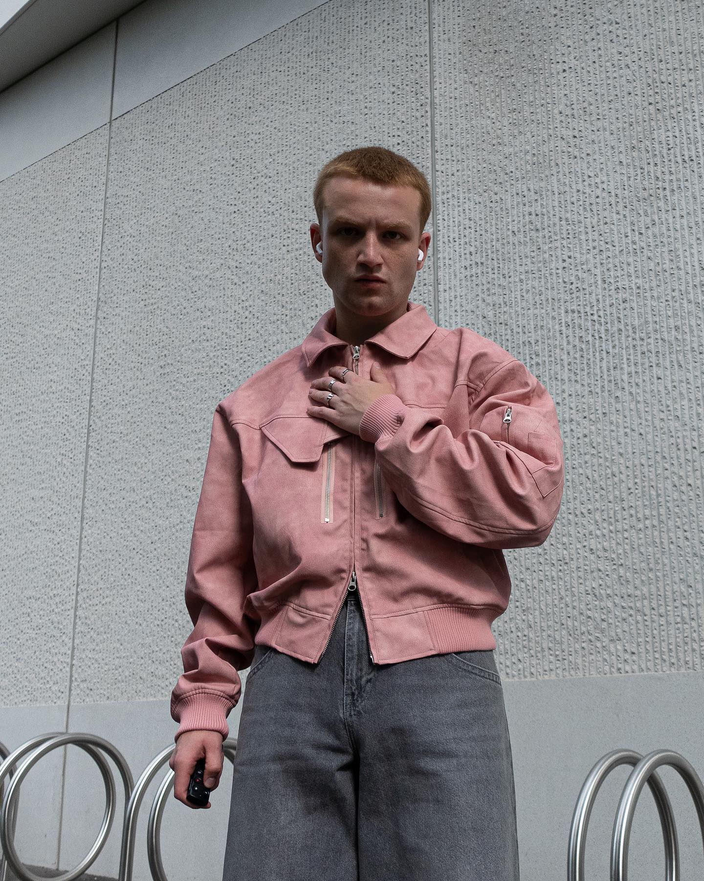 【23s August】Gradient Shoulder Pad Jacket-IYAMIUIO