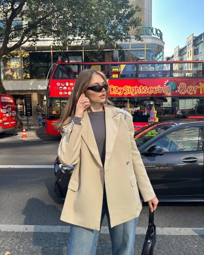 【23s August.】Loose Metal Airplane Buckle Jacket-IYAMIUIO